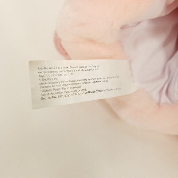 Toys R Us Animal Alley Pink Pig Puppet Plush Animal Toy Sound Oinks Works - Picture 7 of 9